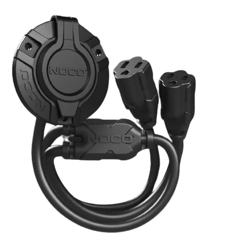 GCP2 – NOCO Power Inlet Port, Manual Power Disconnect 15 Amp 125 Volt Black Low Profile Design Plug And Play UL Appro...